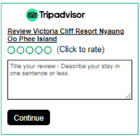 VICTORIA CLIFF RESORT(Nyaung Oo Phee Island)